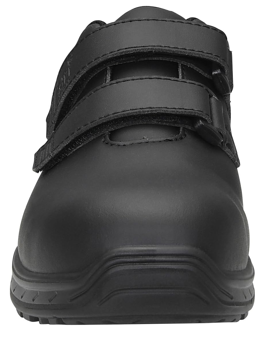 ELTEN jo_CLEAN Strap Black Low ESD S3S | Sicherheitsschuhe für Damen & Herren, Kunststoffkappe, leicht, atmungsaktiv