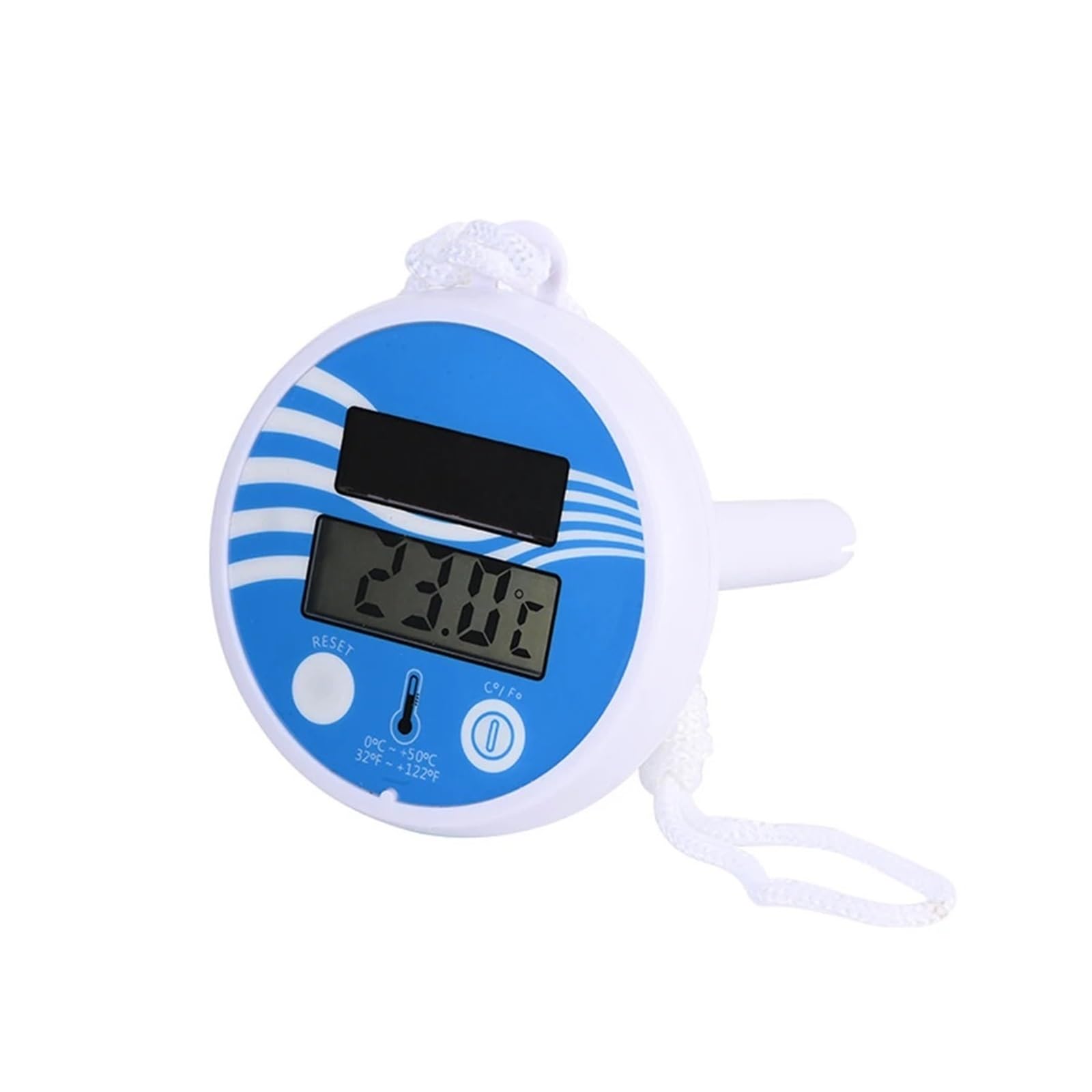 Thermomètre Flottant sans Fil for Piscine, Alimenté par L'énergie Solaire, Multifonction, for Spa, Étang, Mesure De La Température Facile à Utiliser