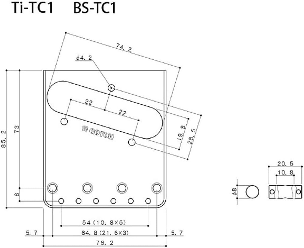 Gotoh In-Tune Relic Bridge for Tele