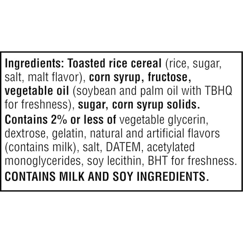 Rice Krispies Treats Crispy Marshmallow Squares, Kids Snacks, Snack Bars, Original, 31.2oz Box (40 Bars)