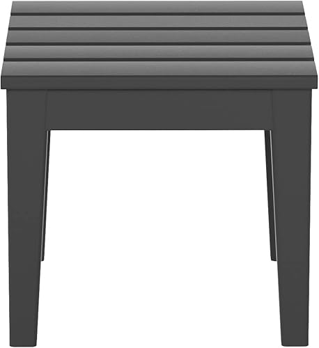 Vista 132 de WestinTrends Dylan Adirondack - Mesa auxiliar redonda para exteriores, color negro