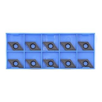 DCMT32.51 / DCMT11T304-PM of CNC Carbide Inserts for Semi-Finishing Metal Steel Turning Cutting Tools, 10 PCS.