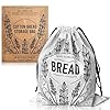 Northern Breadworks Large Organic 100% Cotton Bread Bag | No Plastic | Reusable Washable | 41x33 cm | Eco Bread Bags for Homemade Bread (One Bread Bag)