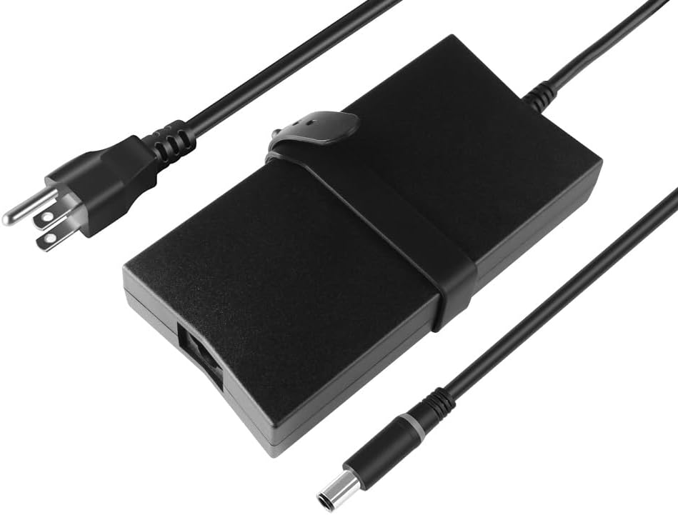 19.5V 7.7A 150W 130W AC Charger Adapter Compatible with Dell DA150PM100-00 Alienware M14X R2 P18G P18G002 Alienware 14 R1 XPS 17 L701X L702X Inspiron One 2320 150W Laptop Supply Cord