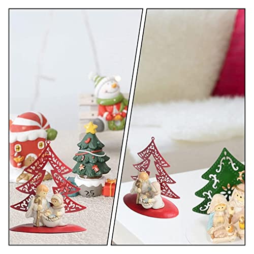 Tableau de Fer Anti-Chute Ornement de Noël Stable pour Vitrine Active - 2