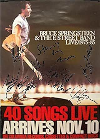 Bruce Springsteen Autographed Facsimile Signed 40 Songs Live Poster ...
