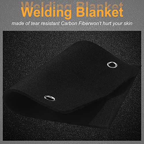Oudain 4 Pcs 12" x 9" Welding Blanket, Fireproof Soldering Mat Pad by Oudain - Used condition - Image 3