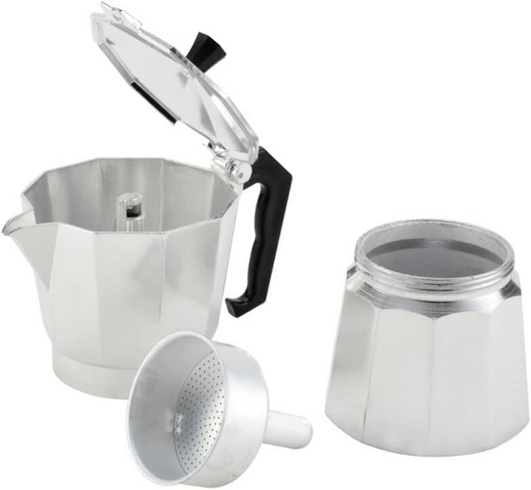 Aluminum Italian Coffee Stovetop Maker Pot Percolator (6 Cup / 300 ml)