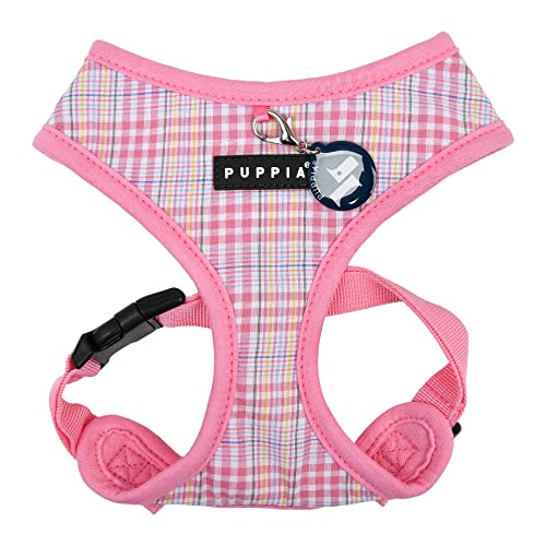 Puppia Spring and Summer Fashion Over-The-Head Dog Harness, Pink_Luke, Medium