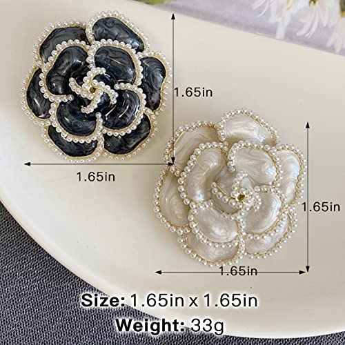 Goldaw 2 Pieces Flower Brooch Pin Petal Elegant Exquisite Art Brooch For Women Wedding Banquet Party Brooch Simple Pin #TOP1