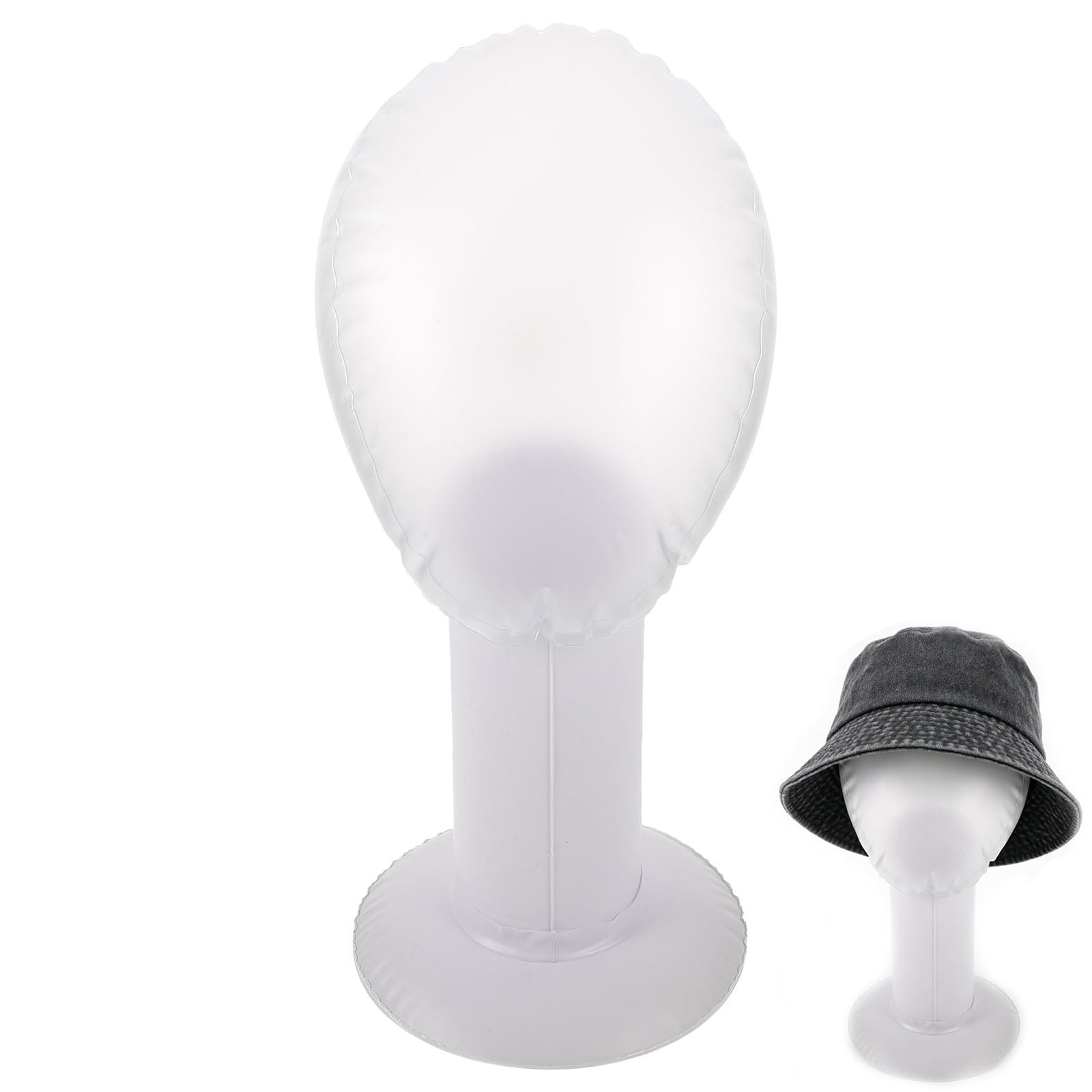 Evita deformaciones con la cabeza de maniquí inflable para pelucas
