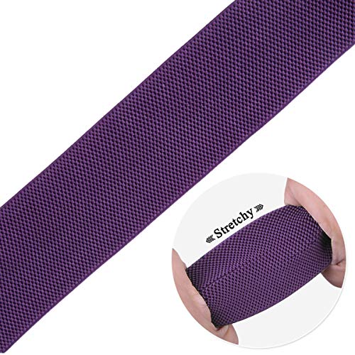 Samtree Vintage Wide Stretchy Cinch Belt For Women, Chunky Buckle Adjustable Elastic Waist Belt For Dresses, Purple #TOP3