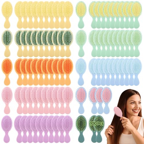 Brosses à cheveux humides miniatures à picots souples pour un démêlage sans casse