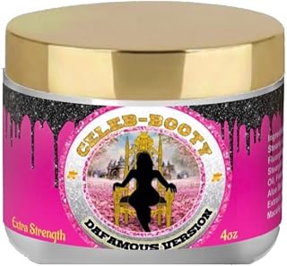 EXTRA STRENGTH CELEB-BOOTY BUTT PLUMPING ENHANCEMENT ENLARGEMENT CREAM, 4.0 fluid ounces, (Pack of 1)