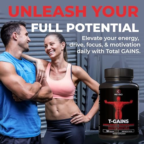 Revolution Science RV1500 Anabolic Booster & Muscle Builder For Men, Total Gains Muscle Growth & Estrogen Blocker For Men, Ashwagandha Shilajit For Men, Fadogia Agrestis Tongkat Ali For Men, Hgh Supplements thumb #3