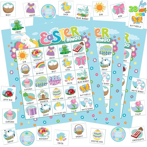 JOYIN Easter Bingo Card set