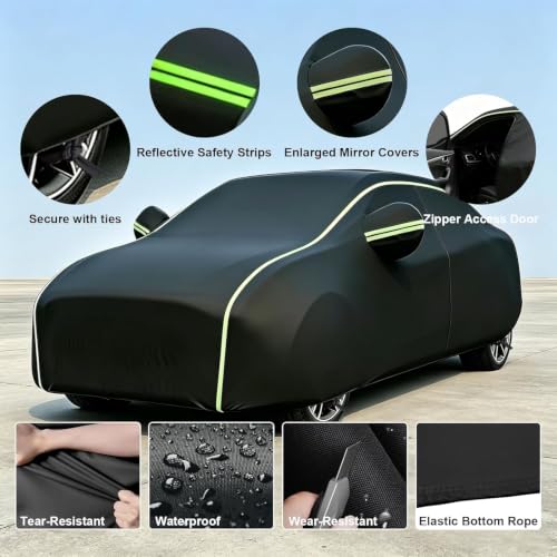 Funda coche exterior impermeable de tela Oxford ligera y lona GLE 350 4