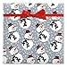 Snazzy Snowman Jumbo Rolled Gift Wrap- 67 sq ft.