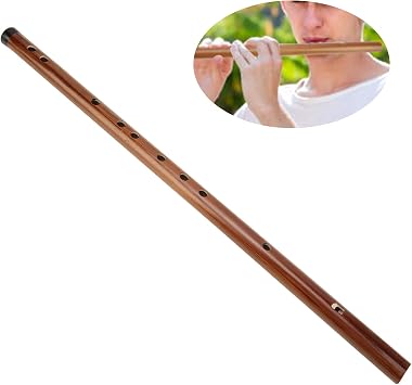 SWOQ Chinese Bamboos Flutes, Dizi Bamboo Flute Handmade for Playing(C Key)