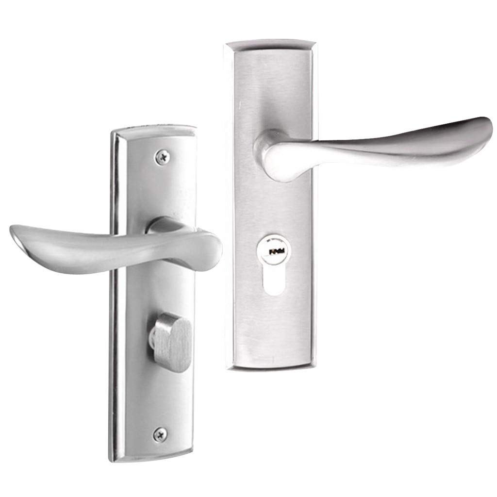 RWRAPS Juego de manijas de Puerta Interna Palanca Manija de Puerta Cerraduras Cerradura Dormitorio Privacidad Pestillo Doble con 3 Llaves