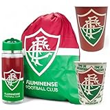 Garrafa Squeeze Treino Academia 450ml Mochila Saco Futebol Fluminense Kit Presente Torcedor Tricolor