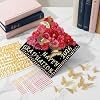 FgTnYh 43pcs Graduation Cap Decoration Kit Including Faux Flowers 3D Butterfly Glitter Rhinestone Decals and Alphabet Letter Number Stickers for Grad Party DIY Craft Supplies (Red) #5