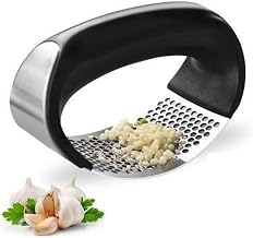 Garlic Press Crusher Stainless Steel Garlic Press Ginger Crusher Squeezer Mincer Kitchen Gadget Tool Multipurpose Garlic Presser Squeeze Kitchen Tools | Quick Handy Ginger Garlic Crusher