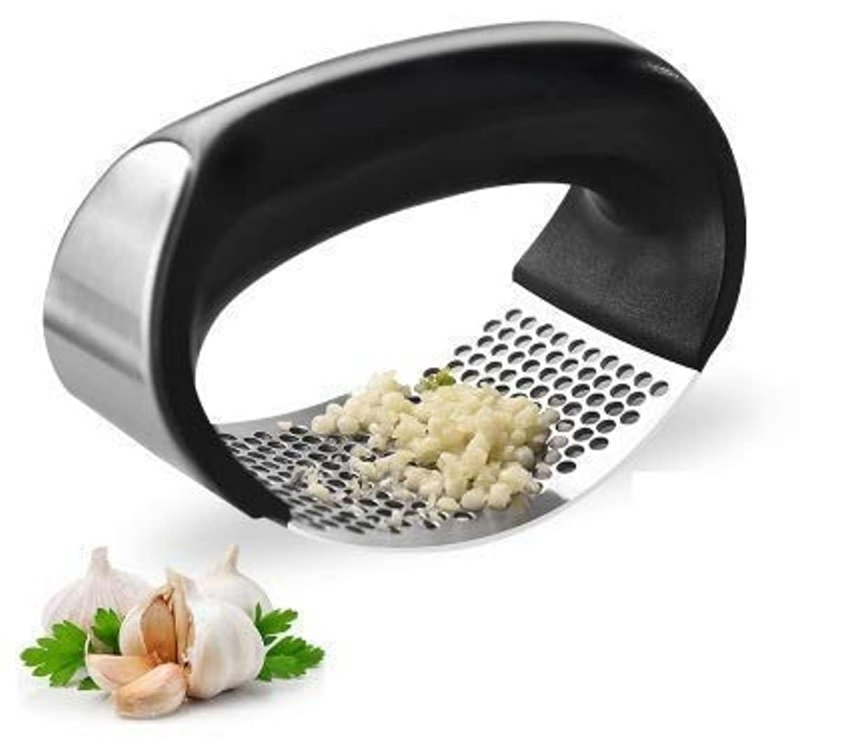 HOMELYHARBOR Garlic Press Crusher Stainless Steel Garlic Press Ginger Crusher Squeezer Mincer Kitchen Gadget Tool Multipurpose Garlic Presser Squeeze Kitchen Tools | Quick Handy Ginger Garlic Crusher (B0DHL7YCP9) Amazon Price History, Amazon Price Tracker