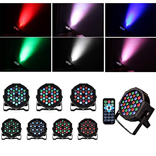 Kebert Par Lights, 36 Led Dj Stage Lights With Remote Control And Dmx, 1W Rgb Sound Actevated Stage Lights, 9 Modes Par Led Flood Lights For Wedding Bar Party Dj Show #TOP1