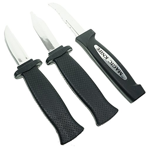 Cooplay 3Pcs Retractable Fake Knife Toy Plastic Dagger Funny Trick Gadget Props Classic Gag Fun Prank Friend For Halloween Fool's Day Gift #TOP16