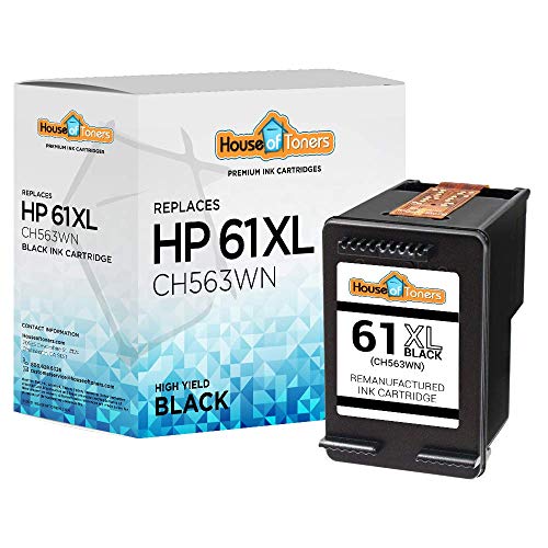 Houseoftoners Remanufactured Ink Cartridge For Hp 61Xl For Hp Envy 4500 5530 5534 5535 Deskjet 1000 1056 1010 1510 1512 2540 3050 050A Officejet 2620 4630 (1 Black) [Does Not Read Ink Level] #TOP9