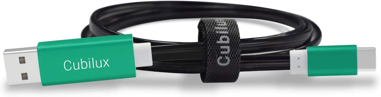 Cubilux Glowing USB C Car Charge Cable for iPhone 15+/15 Pro Max,iPad Pro 11/12.9, Light Up Type C Fast Charging Cord Compatible with Samsung S23/S22/S21 Pixel 8/7/6 Pro, Android Phones, 2FT-Green