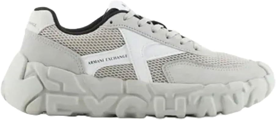 Armani Exchange Mens Stone Lace Up Sneaker