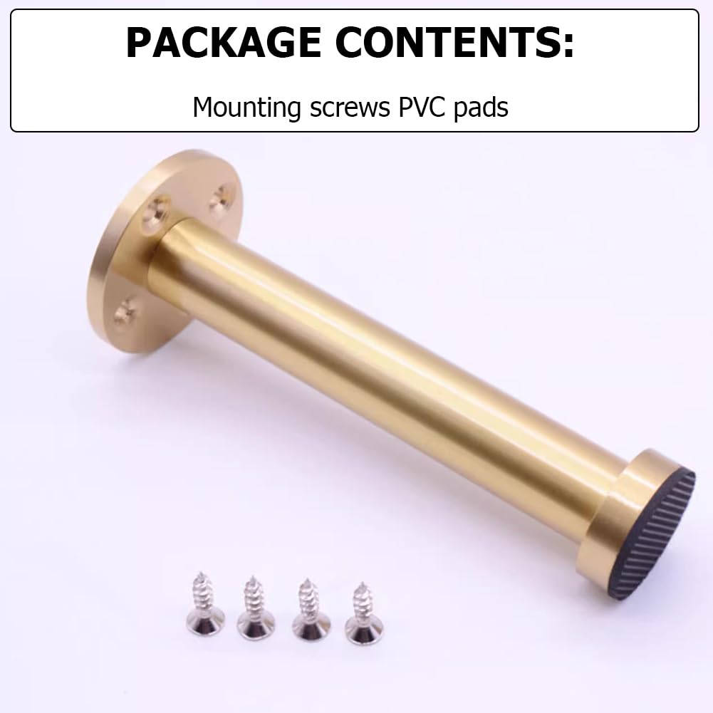 Gambe in legno regolabili in ottone, capacità di carico 500 kg, 4 pezzi, diverse dimensioni (21 cm / 8.27in), perfette per progetti fai da te e pellicce