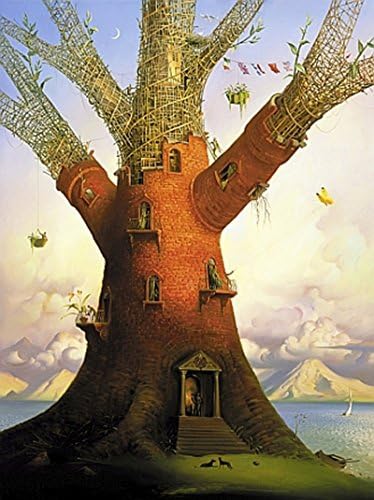 Kush Vladimir, titulo:casa arbol , LITHOGRAPHY TECNIQUE 38X28 cmts . PAPER BFK France (WATERMARK) edition 100