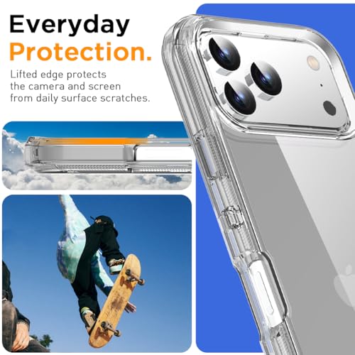 AICase for iPhone 17 Pro Max Case Clear Compatible with MagSafe 3 in 1 Heavy Duty Drop Protection Full Body Rugged Shockproof/Dust Proof 3-Layer Military Protective Tough Durable Cover 6.9"_4 by AICase - Used condition - Image 7