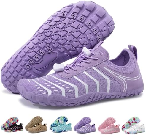 Barfußschuhe Damen Barfuss Schuhe Herren Leichte Wasserschuhe Aquaschuhe | Weiche Badeschuhe Zero-Drop Walkingschuhe Aquaschuhe Strandschuhe Breite Zehenbox Schwimmschuhe Traillauf