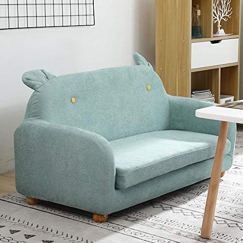 Walnut Kindergarten Reading Area Sofa Baby Room Single Double Bedroom Creative Child seat Children Sofa wash and wash (Color : E)