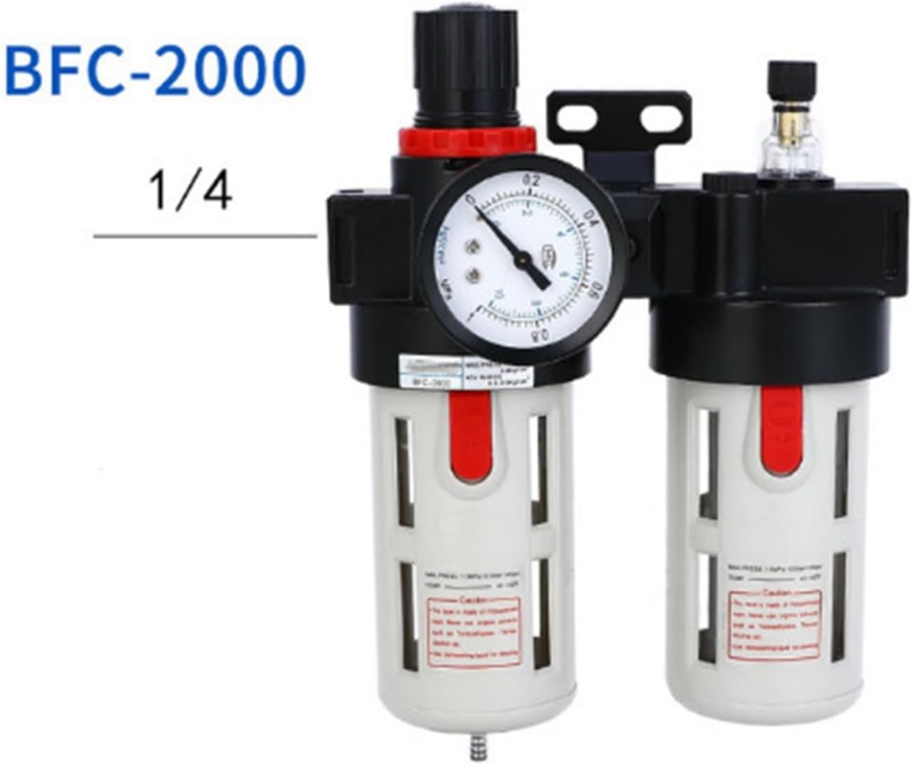 BFC2000 BFC3000 BFC4000 Two Air Filter Pneumatic Pressure Regulating Valve (Color : BFC2000 Plastic)