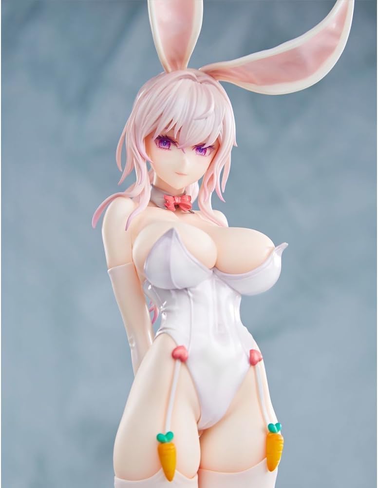 Black/White Bunny Girls Figures Original Painting Figure Anime Bunny Girl Action Figure Anime Figurine Collectible Home Desk Ornament