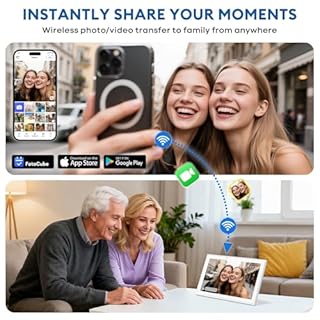 Hesmor Calendario digitale da 10,1 pollici e display touch interattivo con tabella delle faccende domestiche per la pianificazione familiare, ideale per organizzare l'agenda da parete