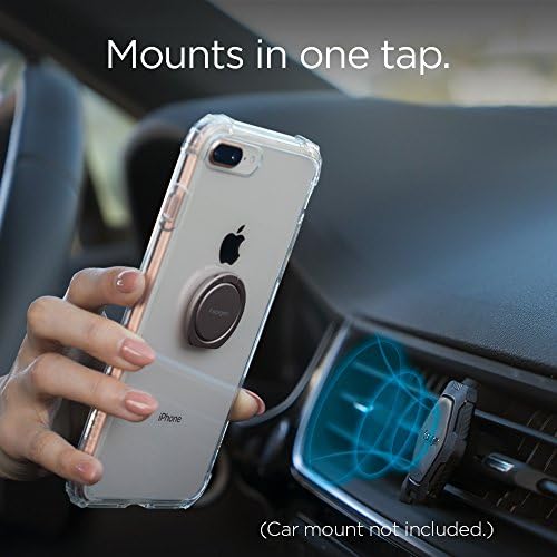 Spigen Style Ring 360 Cell Phone Ring/Phone Grip/Stand/Holder for all Phones and Tablets compatible with Magnetic Car Mount - Gun Metal