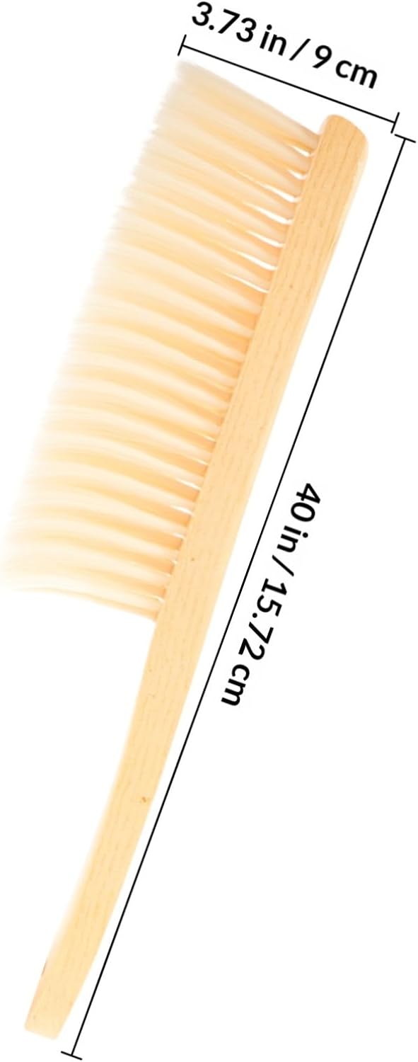 Ipetboom 2pcs Soft Bristle Dusting Brush with Wood Handle for Cleaning of Lampshades Furniture and Household Surfaces Portable and Lightweight Design