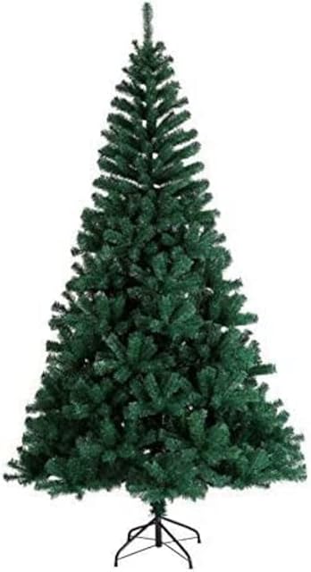 Christmas Tree 7ft Xmas tree Green Artificial 1200 Tips & Branches with Metal Stand  (7ft)