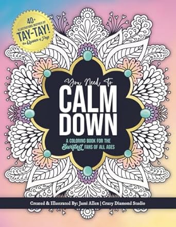 Libro Da Colorare Taylor Swift - You Need To Calm Down Con 45 Citazioni E Pattern - Foto 3