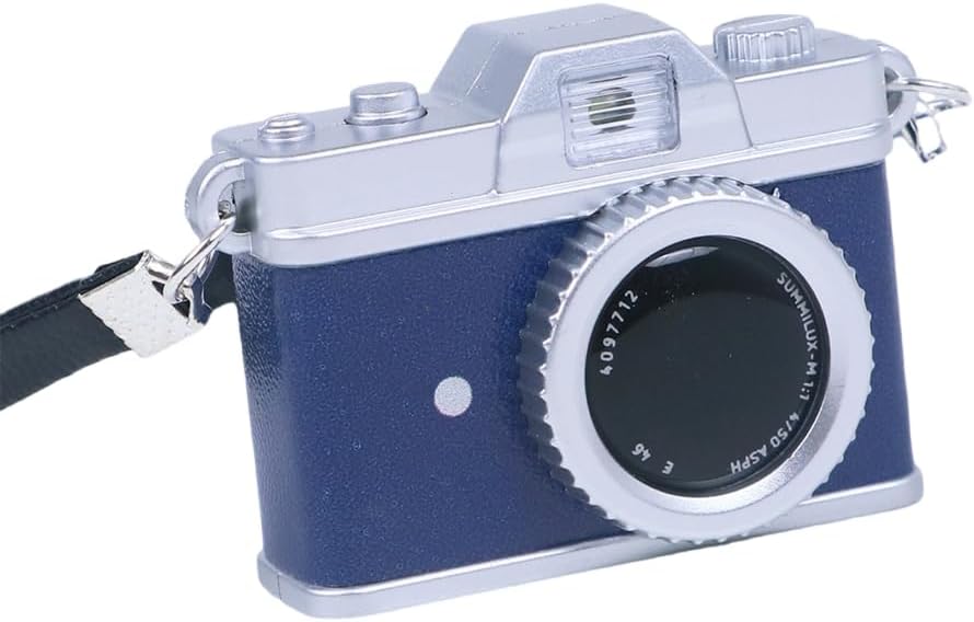 Retro Camera Keychain With Light Sound Effects Miniature Bag Hanging Decoration