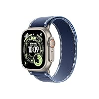 Apple Watch Ultra 3 GPS + Cellular, Cassa 49 mm in titanio naturale con Trail Loop blu/blu acceso...