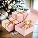 Ditwis 4 Pack 8x8x4 Inches Gift Boxes with Magnetic Closure Lids, Pink Magnetic Box for Wedding, Groomsmen Bridesmaid Proposal, Birthdays, Mother's Day