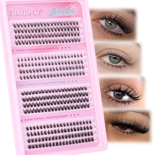 Bottom Lashes DIY Cluster Eyelash Extensions by ALPHONSE