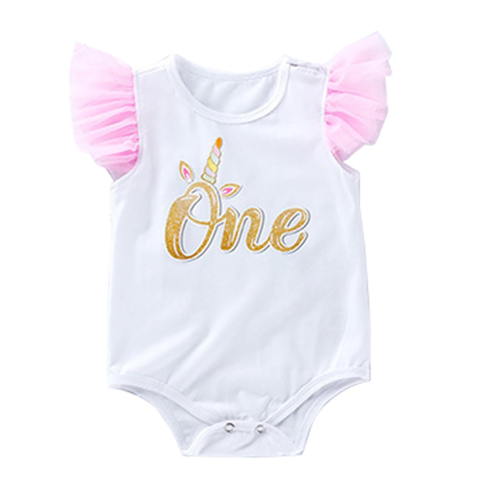 Abito da Primo Compleanno per Bambina Tutu con Gonna 1 Anno Regali per Bambina